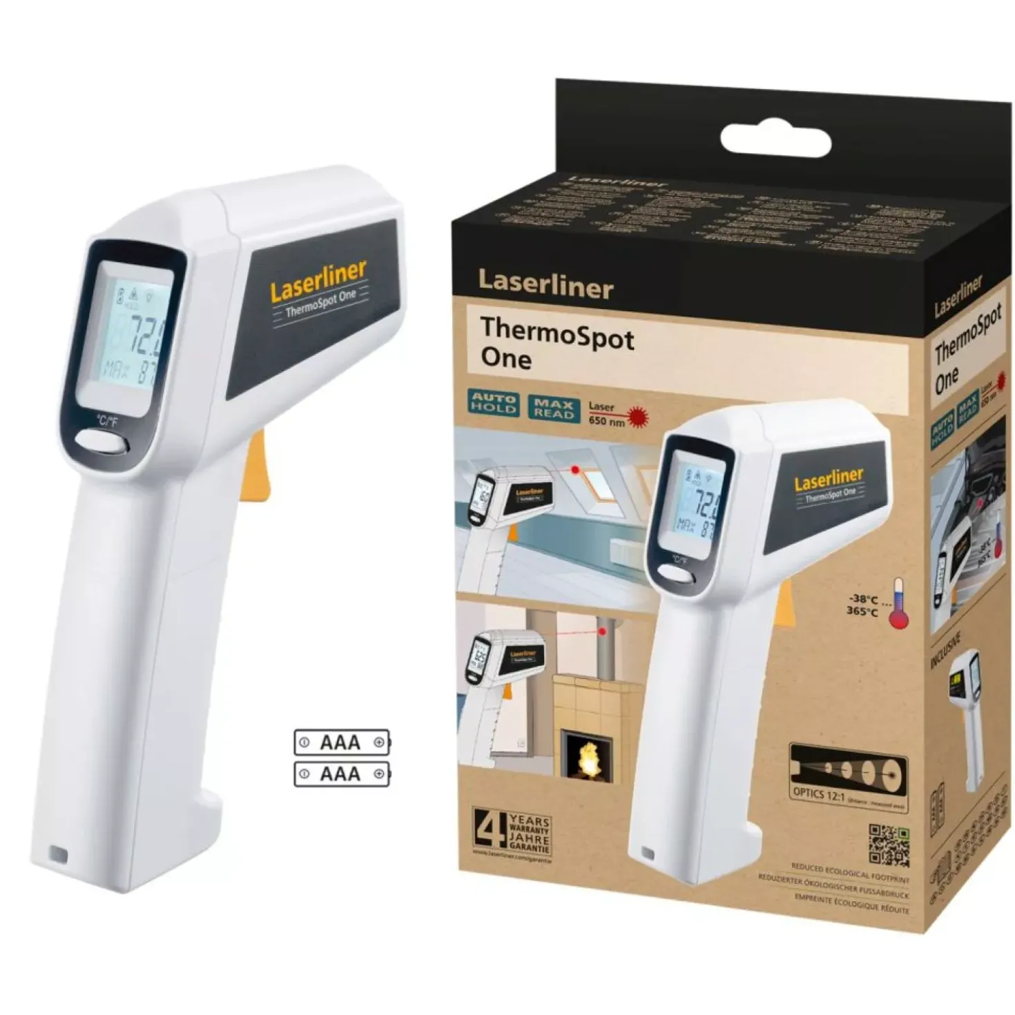 Laserliner ThermoSpot One Infrarood Thermometer met laser