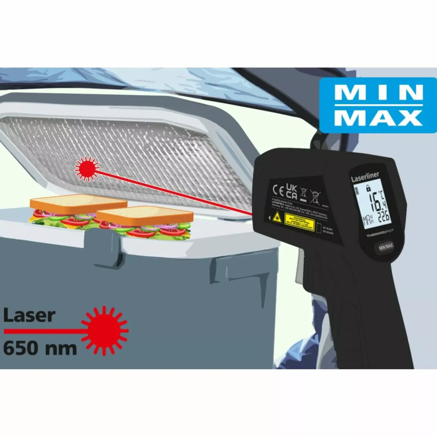 Laserliner ThermoSpot Temperatuurmeettoestel
