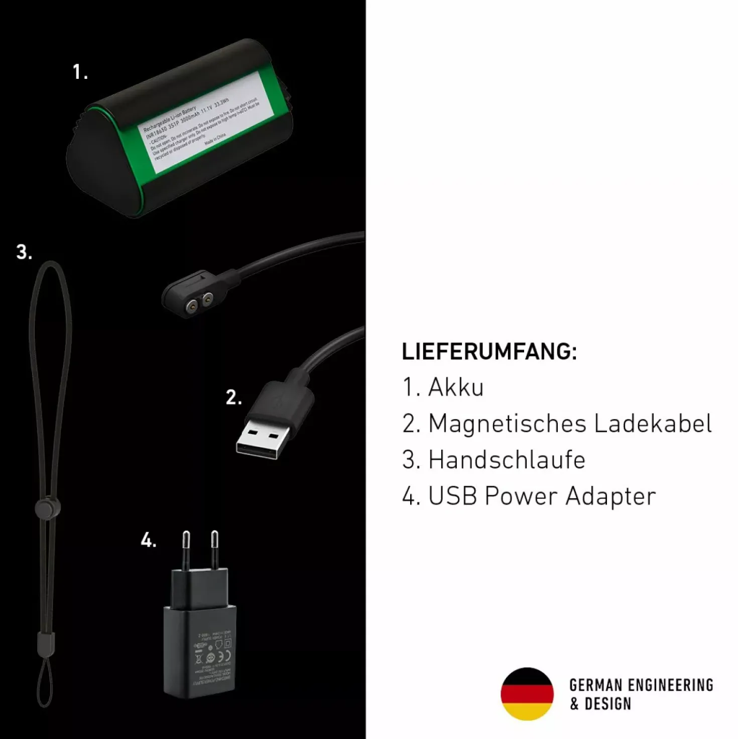 Ledlenser P18R Work 3,6V accu LED zaklamp - oplaadbaar - IP54 - 4500Lm
