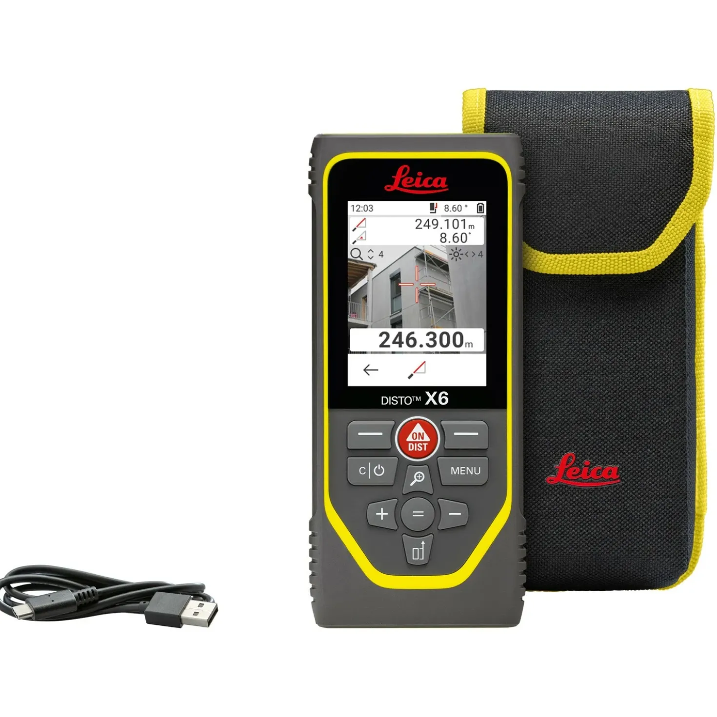 Leica Disto X6 Afstandsmeter in tas - Bluetooth - 250m - IP65
