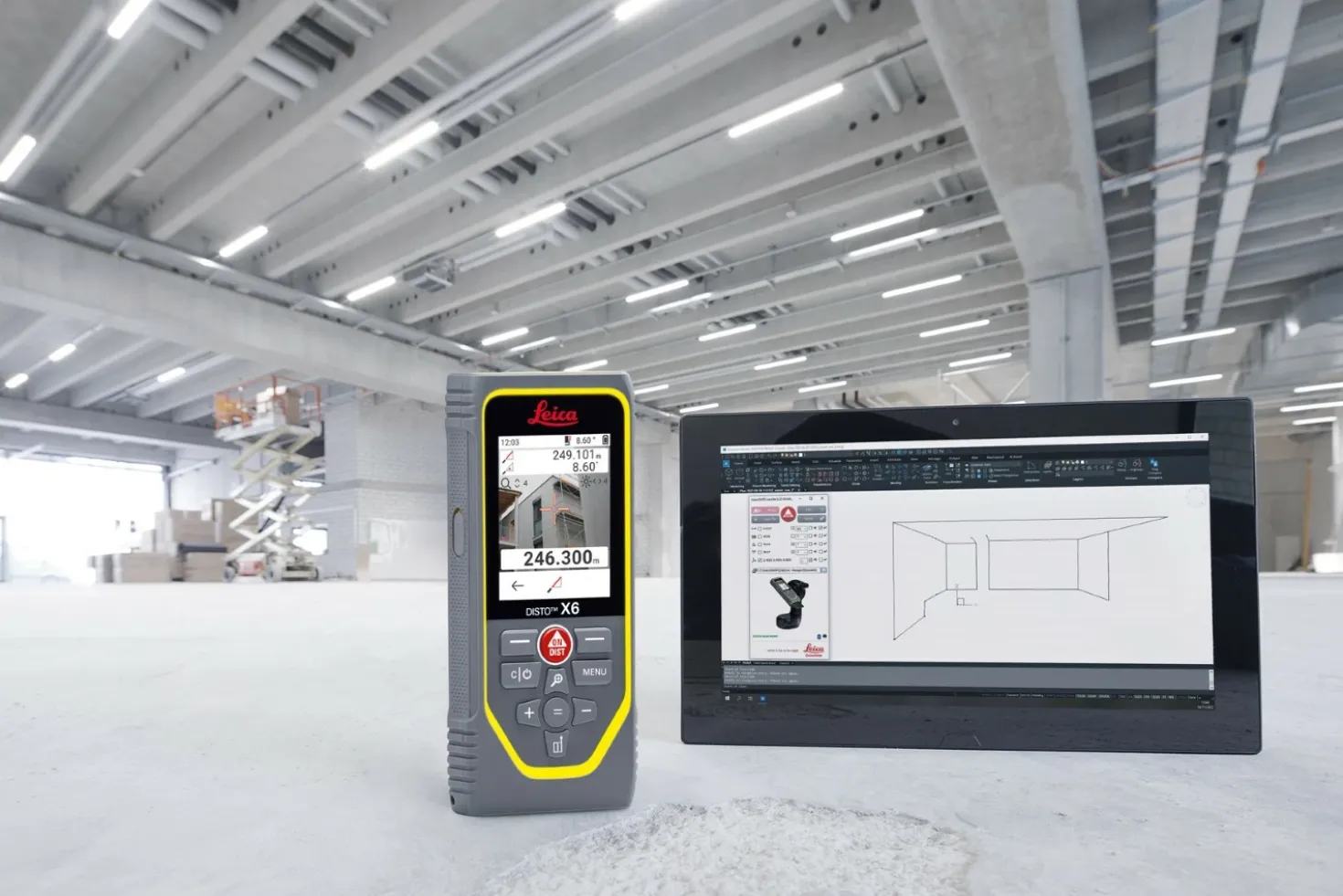 Leica Disto X6 Afstandsmeter in tas - Bluetooth - 250m - IP65