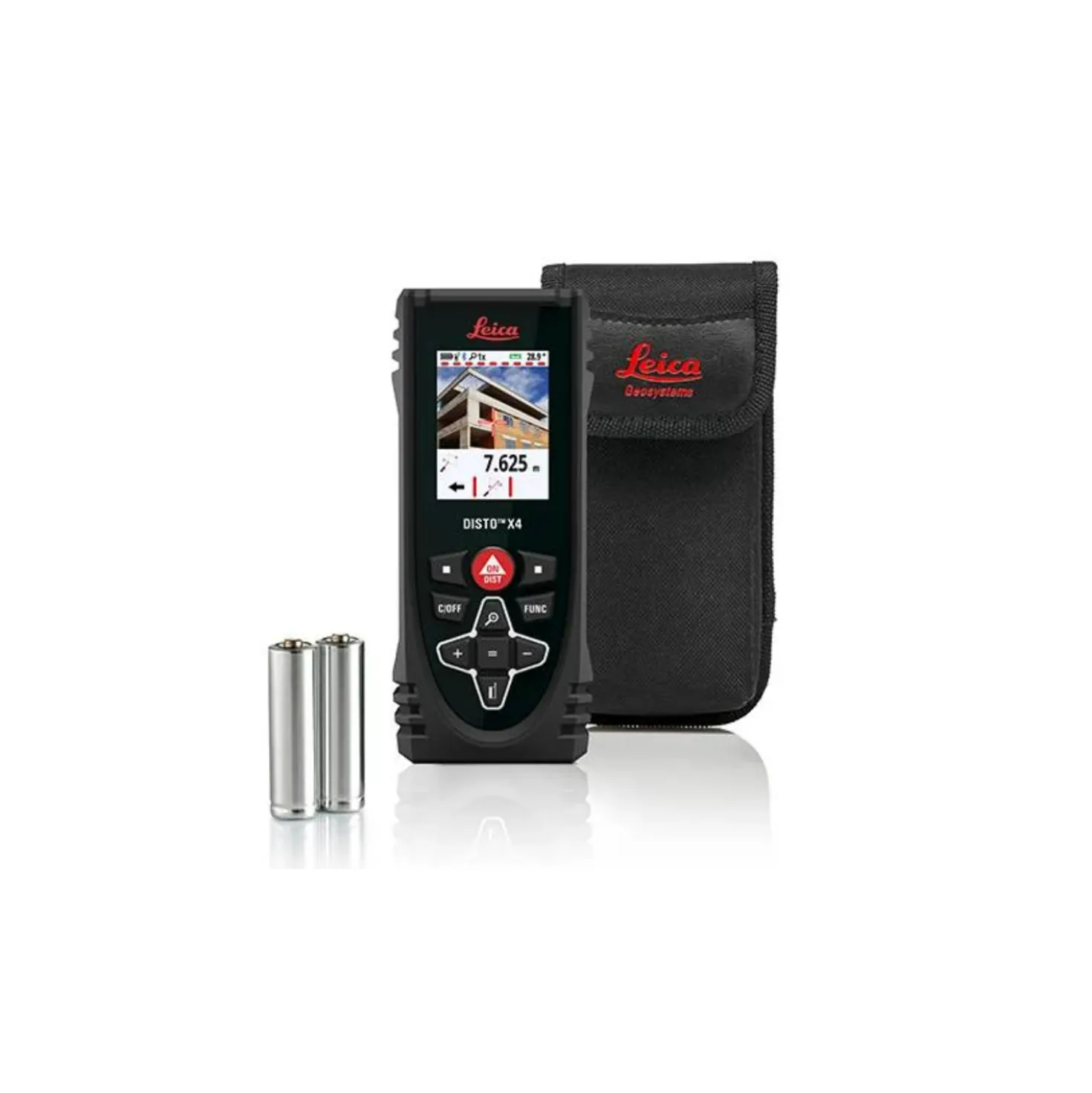 Leica Disto X4 Afstandsmeter met camerafunctie in tas - bluetooth - 150m