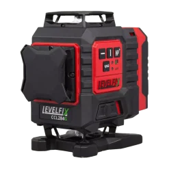 Levelfix CCL284G 4D Kruislijnlaser 360° Set incl. statief in koffer - groen - 30m - 16 Lijnen - Bluetooth - IP54