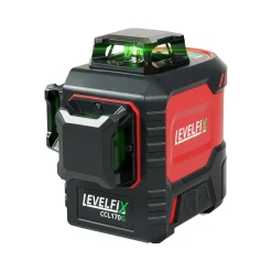Levelfix CCL170G Kruislijnlaser set incl. statief in koffer - 3x360° - groen - 30m - IP54
