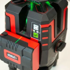 Levelfix CCL680G Kruislijnlaser 360° Set in koffer - groen - 40m - 360° horizontaal + 4 verticaal lijnen - IP54