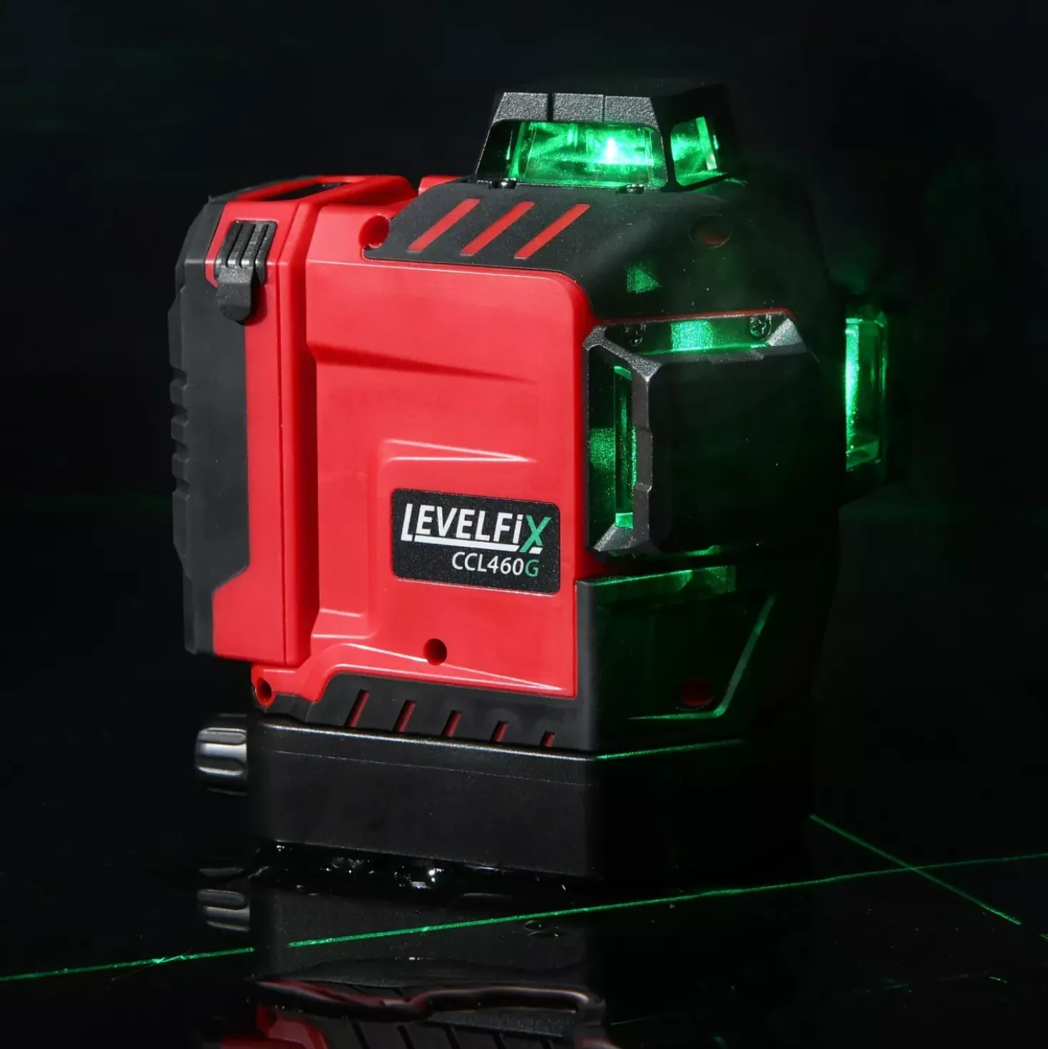 Levelfix CCL460G SET 3D Cone / Kruislijnlaser 3x360° incl. statief - Groen - 40m
