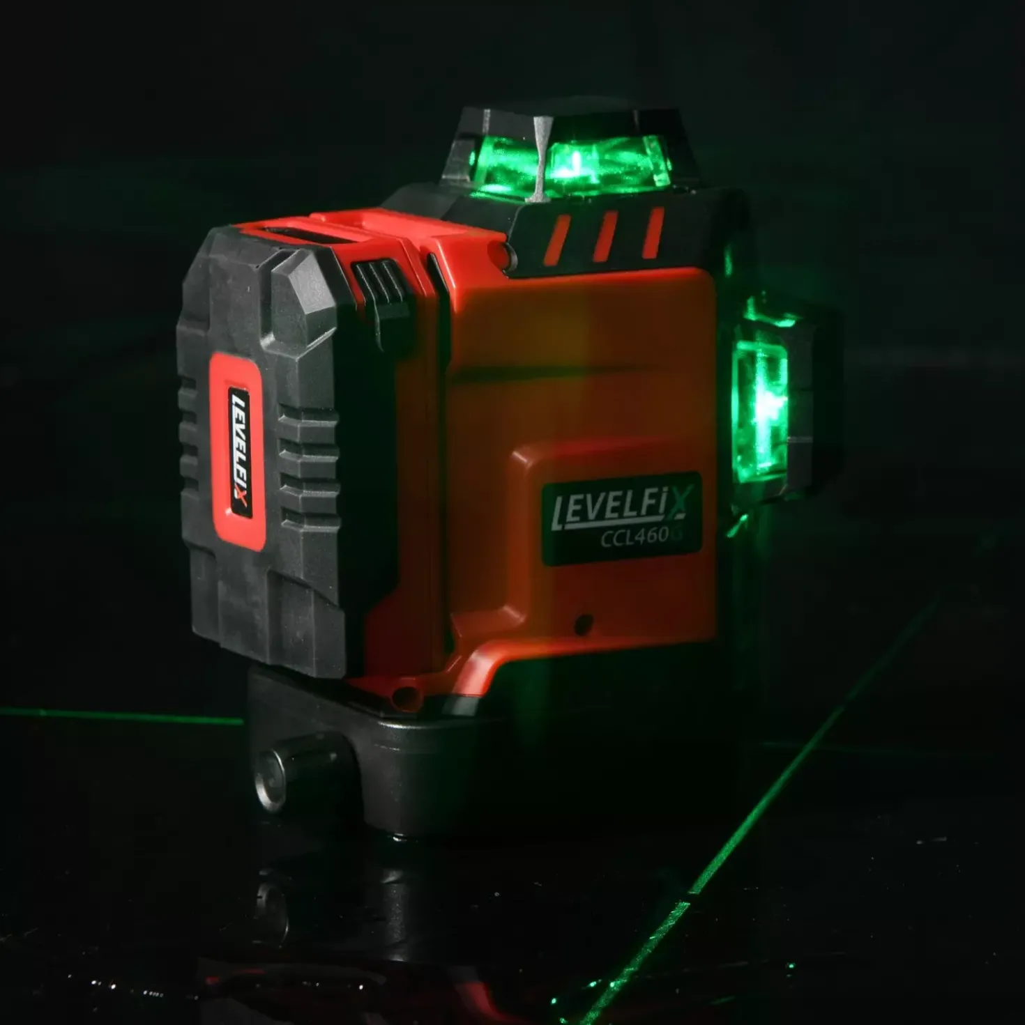 Levelfix CCL460G SET 3D Cone / Kruislijnlaser 3x360° incl. statief - Groen - 40m