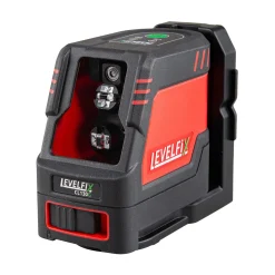 Levelfix CL130G Kruislijnlaser in koffer - 2 lijnen - groen - 30m - IP54