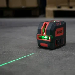 Levelfix CL120G Kruislijnlaser set incl. statief in tas - 2 lijnen - groen - 40m - IP54
