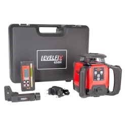 Levelfix 650H Roterende laser set incl. ontvanger in koffer - Rood - 600m - IP66