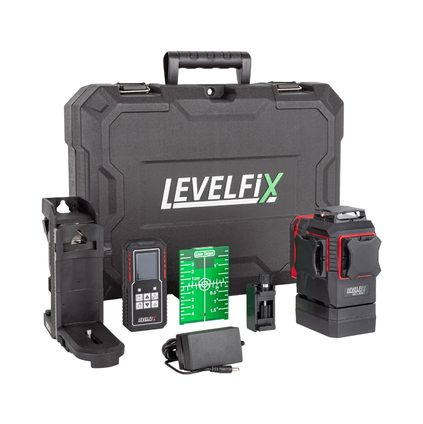 Levelfix MCL380G 360° Kruislijnlaser - 3 lijnen - groen - 40m - IP65