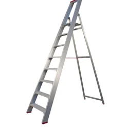 Little Jumbo 4741000108 SuperPRO Industrietrap - Enkel - Aluminium - 1 x 8 treden - max. werkhoogte 3,95m
