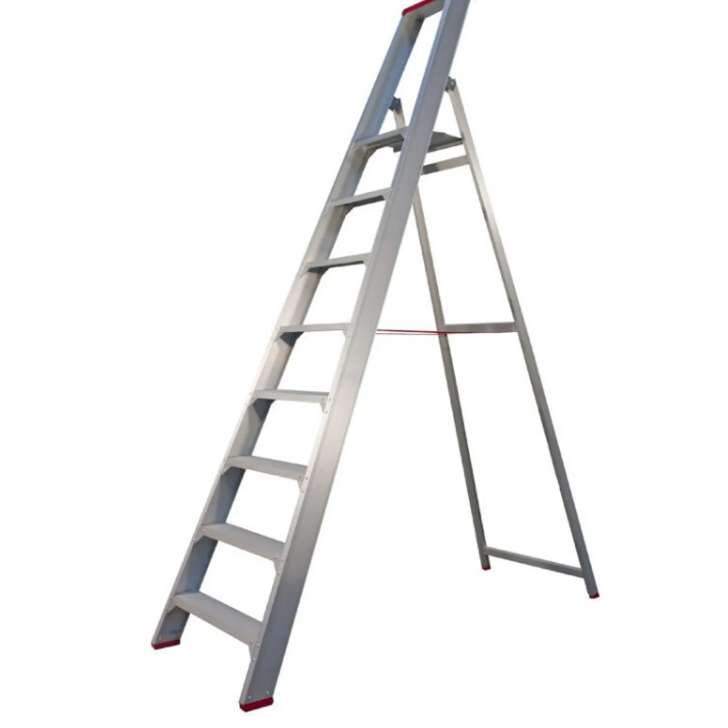 Little Jumbo 4741000108 SuperPRO Industrietrap - Enkel - Aluminium - 1 x 8 treden - max. werkhoogte 3,95m