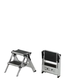 Little Jumbo 1313650200 Trap - Enkel - Aluminium - 2 treden kunststof - max. werkhoogte 2.46 m.