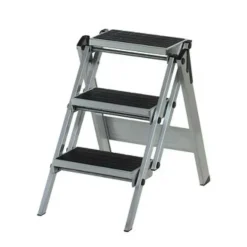 Little Jumbo 1313650300 Trap - Enkel - Aluminium - 3 treden kunststof - max. werkhoogte 2.70 m.