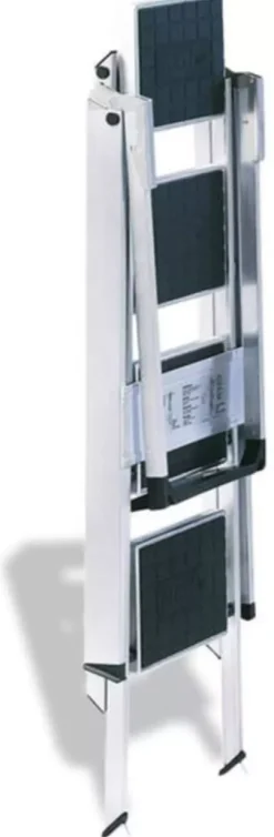 Little Jumbo 1313650440 Trap - Enkel - Aluminium - 4 treden kunststof - met beugel - max. werkhoogte 2.92 m.
