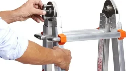 Little Jumbo Waku Model Telescopische vouwladder - max. werkhoogte 4.6m - 4x4 sporten