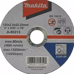 Makita A-85307 Doorslijpschijf - 115 x 22,23mm - Metaal