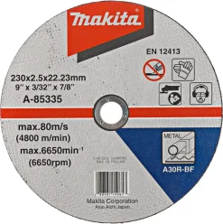 Makita A-85335 Doorslijpschijf - 230x22,23x2,5mm