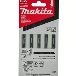 Makita A-85787 HSS Decoupeerzaagblad B27 - voor zagen bochten - Metaal / Aluminium / RVS (5st)