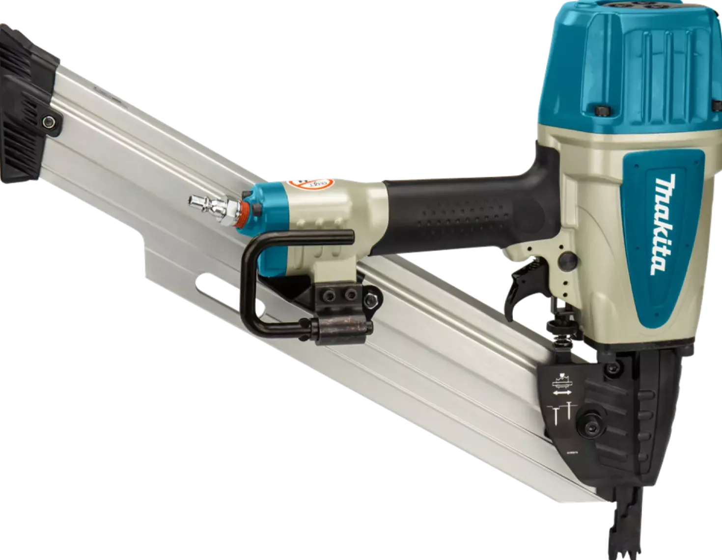 Makita AN943K Pneumatische constructienagel tacker in koffer - 50-90mm - 8,5 bar