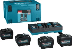 Makita 1910A8-3 40V XGT Li-ion accu starterset (4x 8.0Ah) + duolader in Mbox