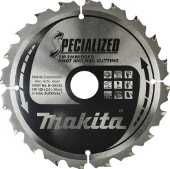 Makita B-33102 Cirkelzaagblad Hout (noest/spijker) - 185x30x2.0mm 20T