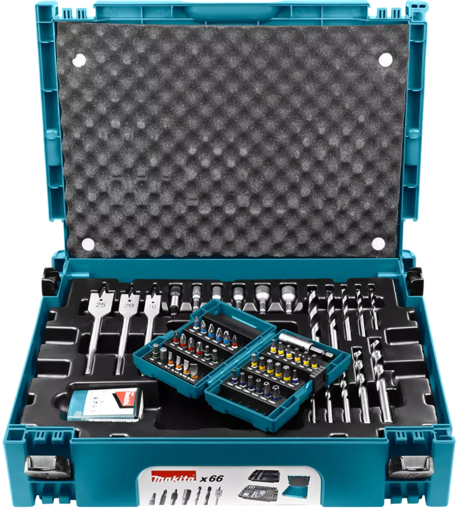 Makita B-43044 66 delige bit & boren set in Mbox