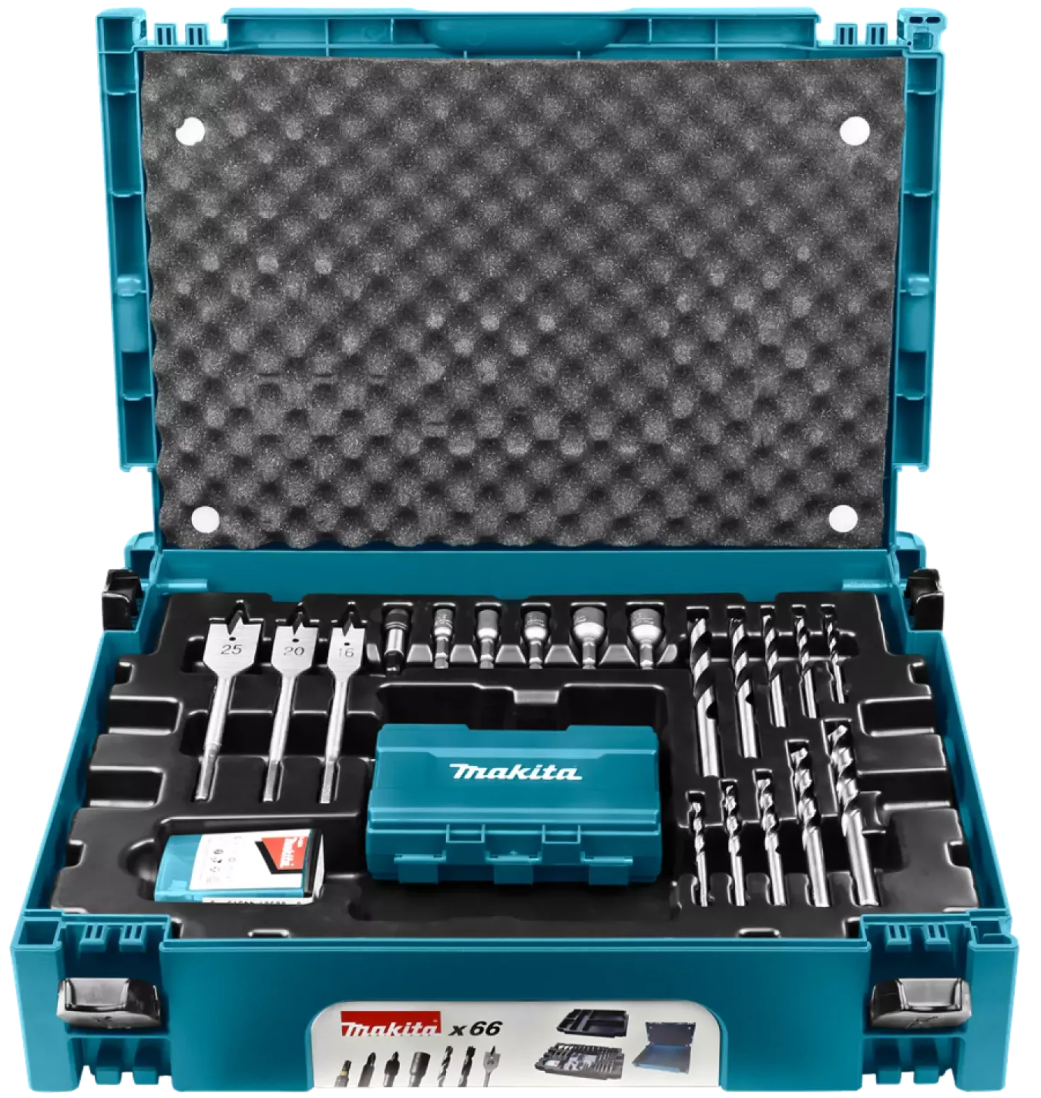 Makita B-43044 66 delige bit & boren set in Mbox