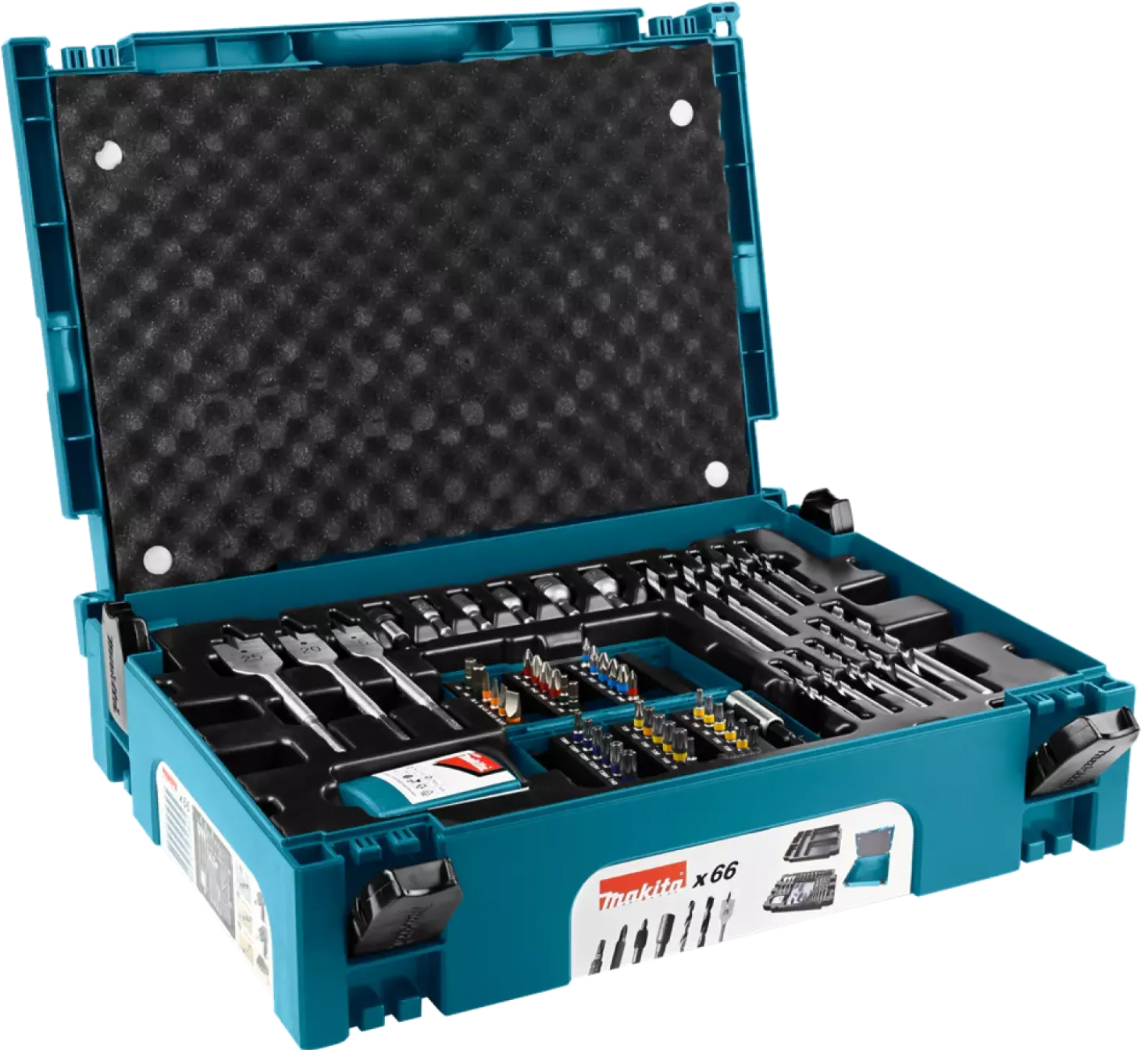 Makita B-43044 66 delige bit & boren set in Mbox