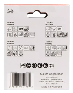Makita B-67496 4-delige Zaagset multitool