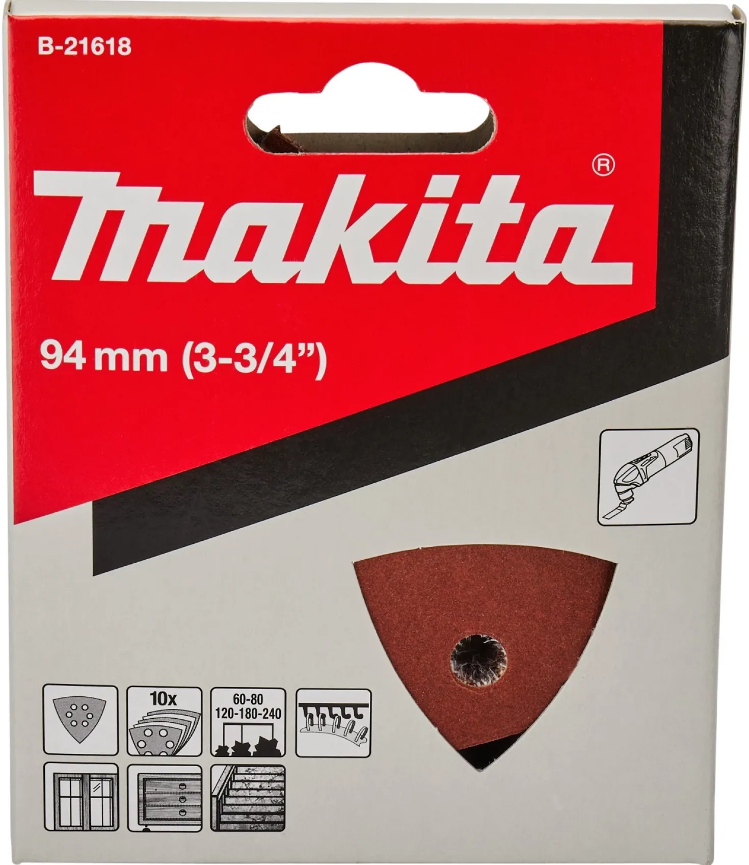 Makita B-21618 Delta Schuurvelset 3-K - velcro - 94mm