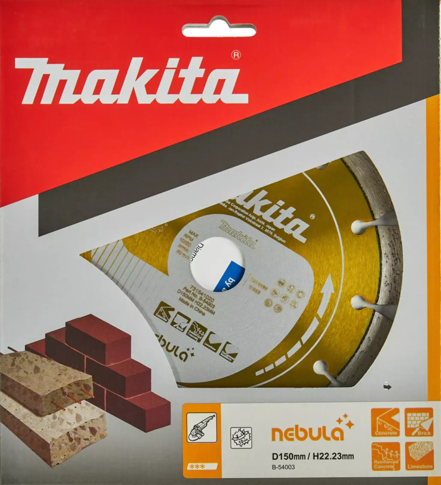 Makita B-54003 Diamantschijf - 150x22,23x2mm