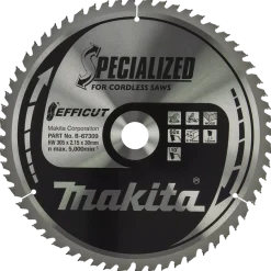 Makita B-67309 Efficut Afkortzaagblad Hout - 305x30x2,15mm 60T