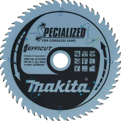 Makita B-57336 Efficut cirkelzaagblad voor Hout - 165 x 20 x 56T