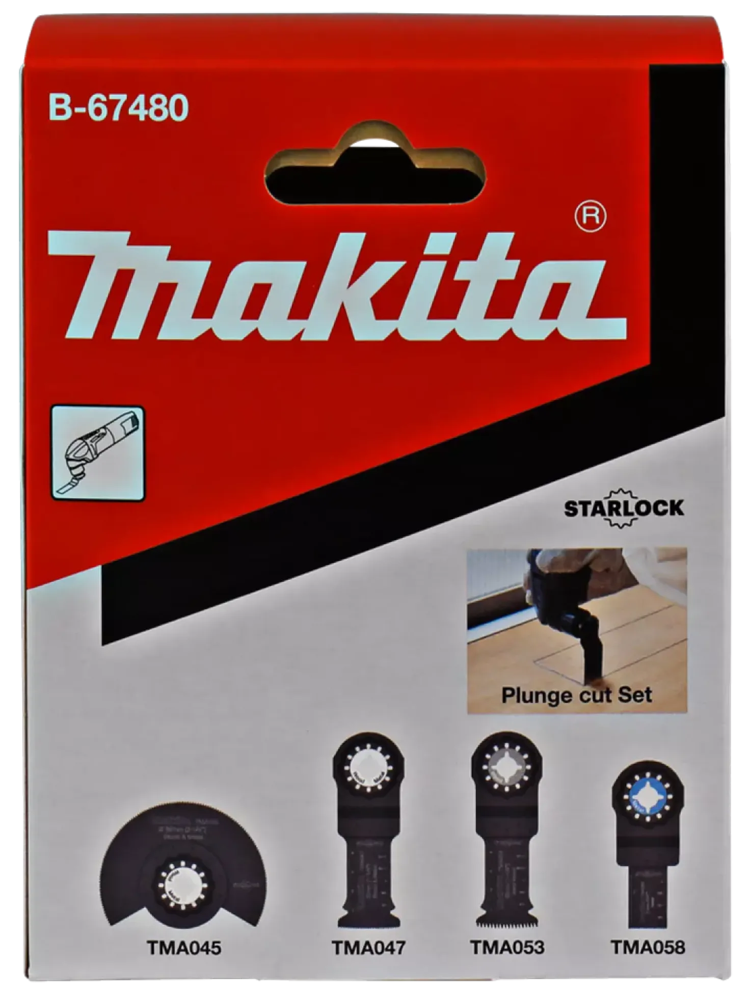 Makita B-67480 Invalzaagset multitool starlock 4-delig