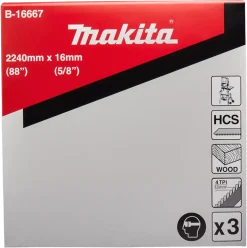 Makita B-16667 Lintzaagblad voor LB1200F - 2240 x 16mm (3st)