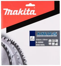 Makita B-32502 Makblade-Plus afkortzaagblad voor Hout - 216 x 30 x 60T