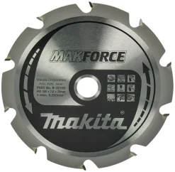 Makita B-32100 Makforce cirkelzaagblad voor Hout - 165 x 20 x 10T