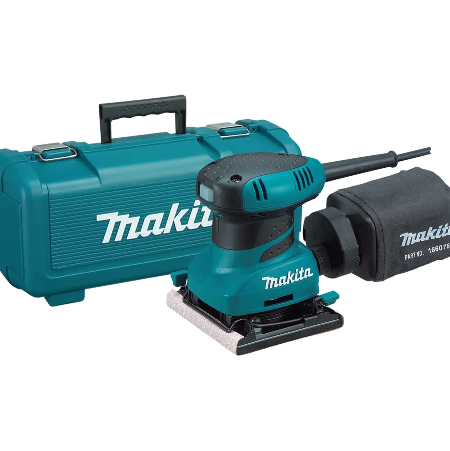 Makita BO4556K Vlakschuurmachine in koffer - 200W - 112 x 102mm