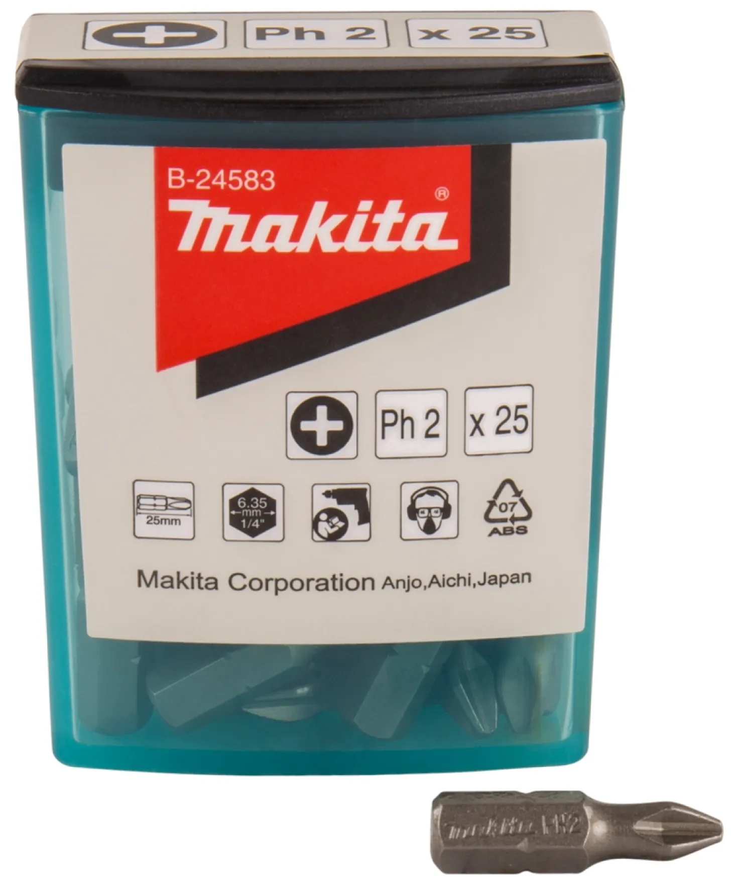 Makita B-24583 Schroefbit PH2x25mm 25 stuks