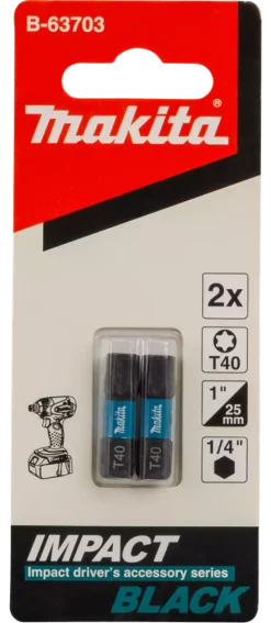 Makita B-63703 Slagschroefbit T40x25mm (2st)
