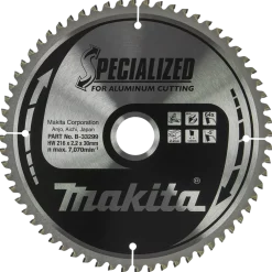 Makita B-33299 Specialized afkortzaagblad Aluminium - 216 x 30 x 64T