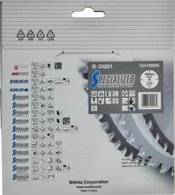 Makita B-33261 Specialized cirkelzaagblad Aluminium - 190 x 30 x 60T