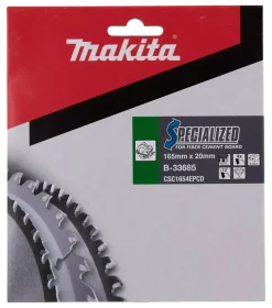 Makita B-33685 Specialized cirkelzaagblad Vezelcementplaat - 165 x 20 x 4T