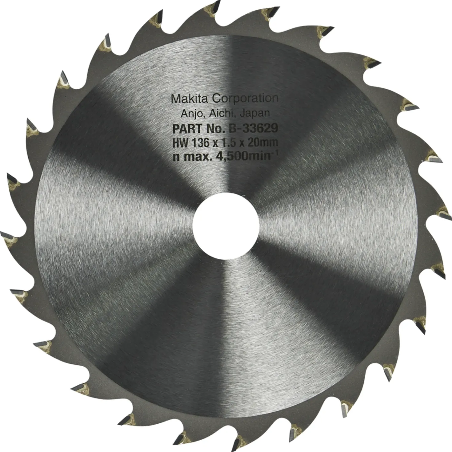 Makita B-33629 Specialized cirkelzaagblad voor Hout - 136 x 20 x 24T