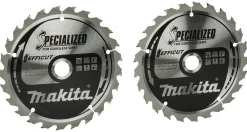 Makita B-62985-2 Specialized cirkelzaagblad Twin-Pack voor Hout - 165 x 20 x 25T