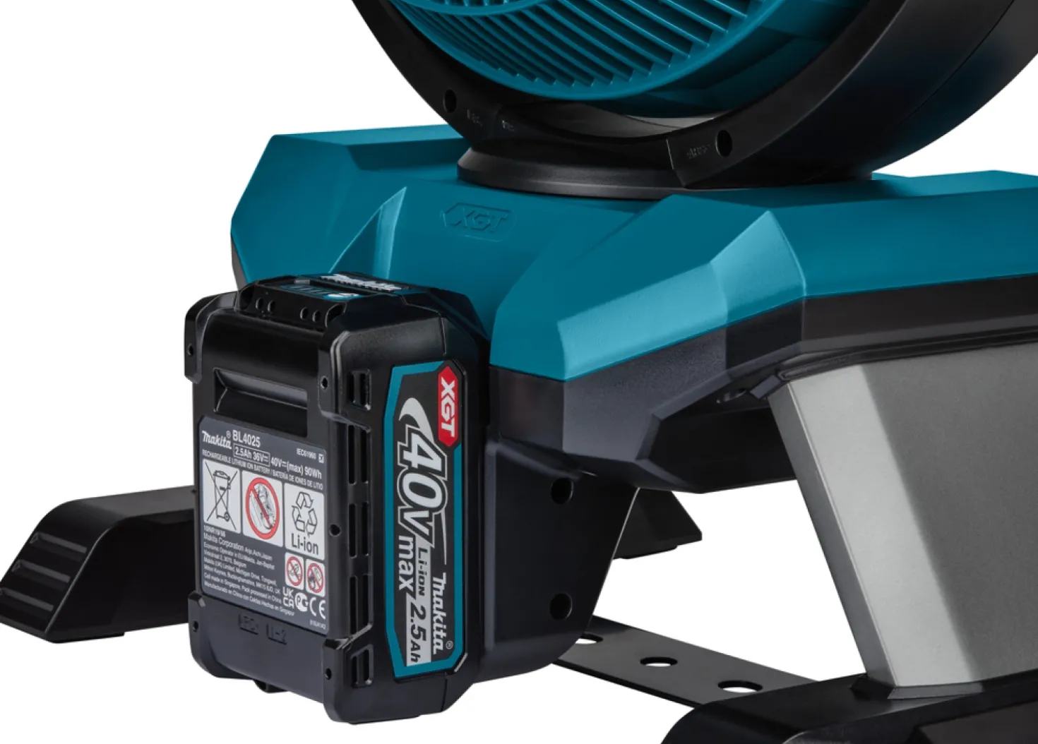 Makita CF002GZ XGT 40V Max Li-Ion accu ventilator body met zwenkfunctie