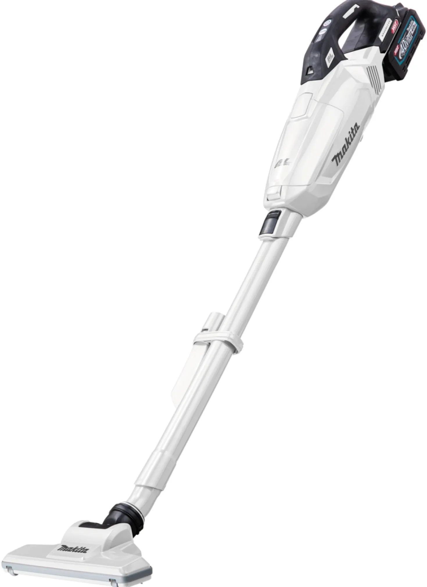 Makita CL002GD205 40V Max Steelsofzuiger (2x 2.5 Ah) - 0,5L - Wit
