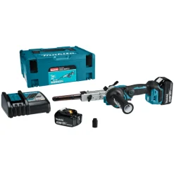 Makita DBS180RTJ 18V Li-Ion accu stripschuurmachine set (2x 5,0Ah) in Mbox - 533x9mm